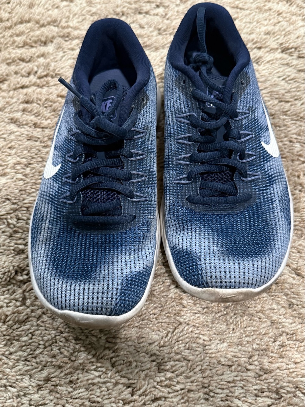 Nike Blue Gradient Knit Running Sneakers